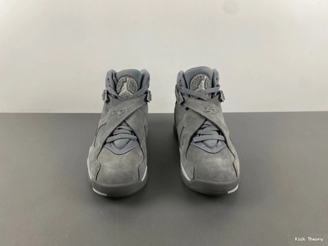 Kicktheory Grey Retro 8 305381-014 Jordan Cool 0730